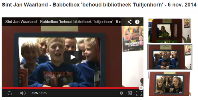 Filmpje babbelbox voor behoud van de bibliotheek